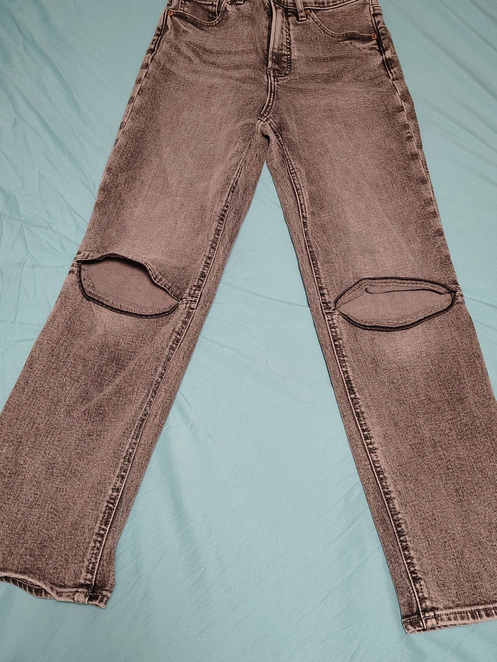Express Conscious Edit High Waisted Straight Jeans Brown 0S